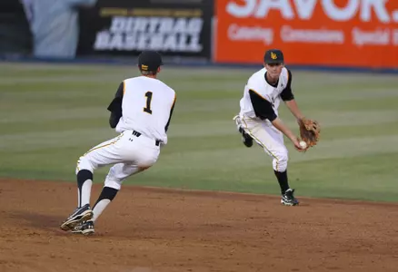 Matt Duffy makes the flip to Jeff McNeil for the second out of the ninth.