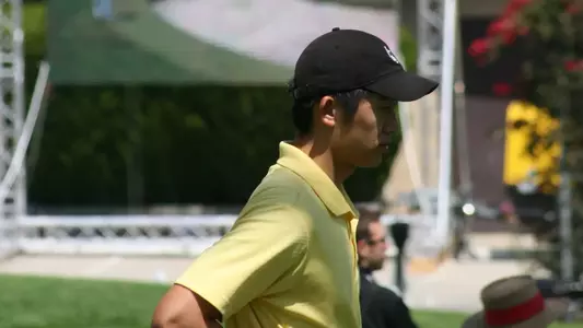 Philip Chian at the 2012 NCAA Men's Golf Championship at Riviera Country Club in Pacific Palisades.  (Photo by Cameron Fujimoto/LBSU)