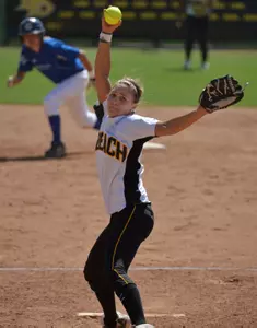 Taylor Petty (above) and Erin Jones-Wesley have a combined 1.04 ERA in Big West Conference games