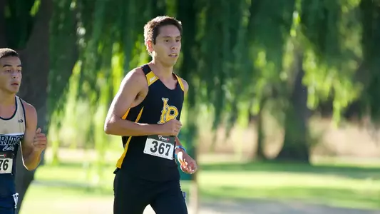 Andrew Garcia in the Mark Covert Cross Country Classic at Carbon Canyon Regional Park, Brea, California