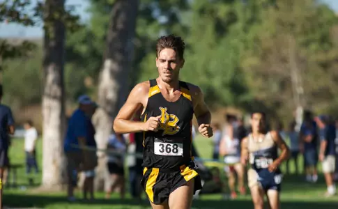 Nick Kelley in the Mark Covert Cross Country Classic at Carbon Canyon Regional Park, Brea, Calif. Photo by John Fajardo (www.johnomoto.com)