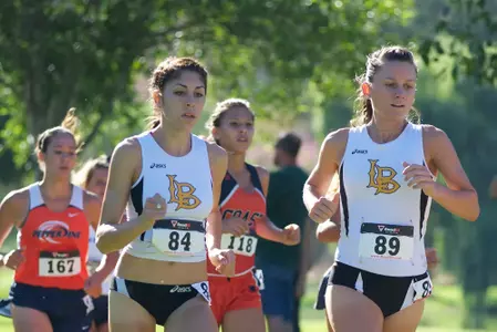 Nina Moore and Alisia Barajas in the Mark Covert Cross Country Classic at Carbon Canyon Regional Park, Brea, Calif. Photo by John Fajardo (www.johnomoto.com)