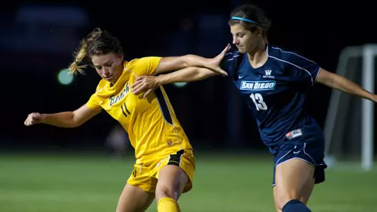 Jenny Soza in the non-conference match against San Diego at George Allen Field, Long Beach, Calif., Fri., Sept. 21, 2012.