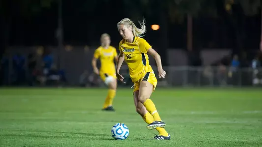 Melanie Fox in the non-conference match against San Diego at George Allen Field, Long Beach, Calif., Fri., Sept. 21, 2012.