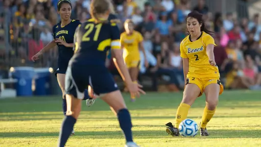 Marie MacKenzie - Michigan vs. Long Beach State at George Allen Field, Long Beach, Calif. Sept. 2, 2012. (Photo by John Fajardo/LBSU).