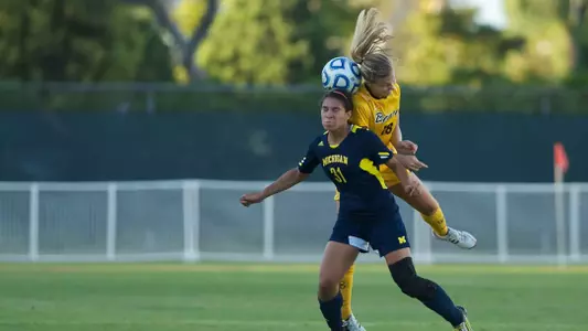 Kelsey Wilson - Michigan vs. Long Beach State at George Allen Field, Long Beach, Calif. Sept. 2, 2012. (Photo by John Fajardo/LBSU).