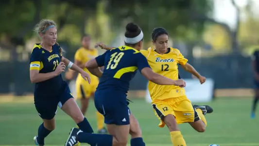 Nadia Link - Michigan vs. Long Beach State at George Allen Field, Long Beach, Calif. Sept. 2, 2012. (Photo by John Fajardo/LBSU).
