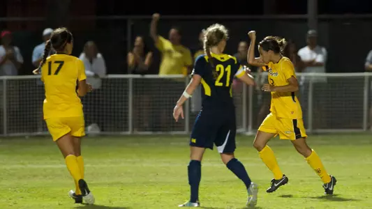 Nadia Link - Michigan vs. Long Beach State at George Allen Field, Long Beach, Calif. Sept. 2, 2012. (Photo by John Fajardo/LBSU).