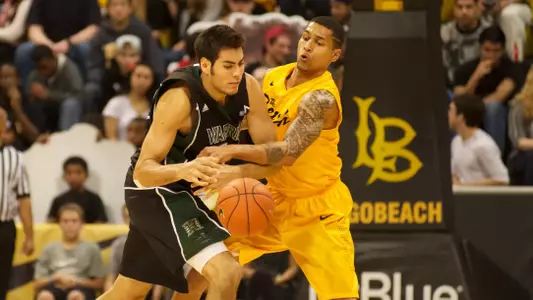 Keala King in the Big West Conference match against Hawaii at the Walter Pyramid, Long Beach, Calif., Sat., Jan. 12, 2013.