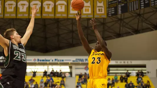 Deng Deng in the Big West Conference match against Hawaii at the Walter Pyramid, Long Beach, Calif., Sat., Jan. 12, 2013.