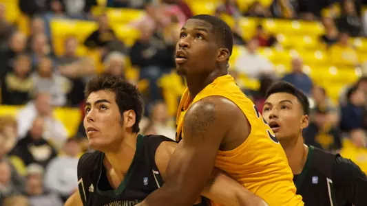 Dan Jennings in the Big West Conference match against Hawaii at the Walter Pyramid, Long Beach, Calif., Sat., Jan. 12, 2013.