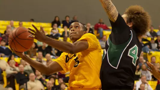 Mike Caffey in the Big West Conference match against Hawaii at the Walter Pyramid, Long Beach, Calif., Sat., Jan. 12, 2013.