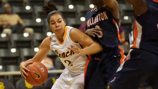 Bianka Balthazar in the Big West Conference match against Fullerton State at the Walter Pyramid, Long Beach, Calif., Sat., Jan. 19, 2013.