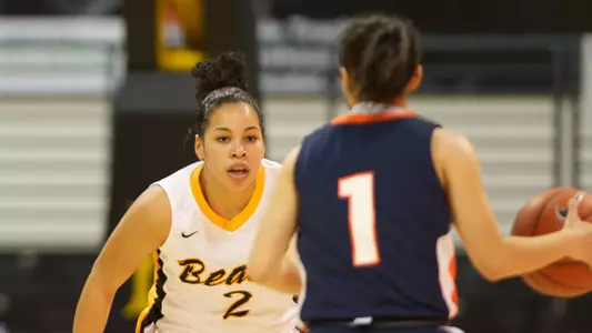Bianka Balthazar in the Big West Conference match against Fullerton State at the Walter Pyramid, Long Beach, Calif., Sat., Jan. 19, 2013.