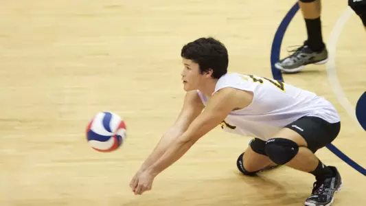 Andrew Sato in the MPSF Men's Volleyball match against U.C. Irvine at the Bren Events Center, Irvine, Calif., Fri., Jan. 25, 2013.