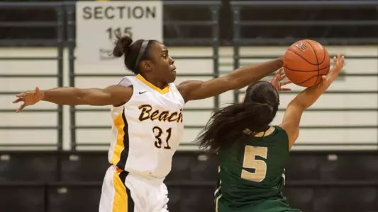 Chantel Dooley in the Big West Conference match against Cal Poly at the Walter Pyramid, Thursday, Jan. 3, 2013