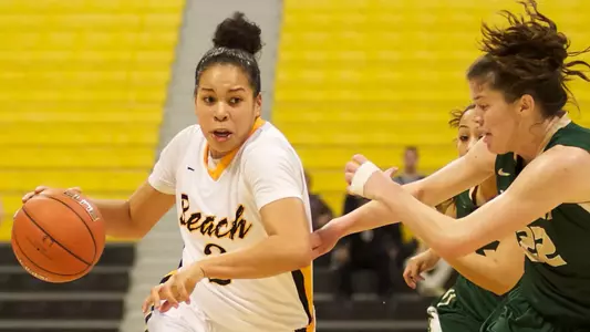 Bianka Balthazar in the Big West Conference match against Cal Poly at the Walter Pyramid, Thursday, Jan. 3, 2013
