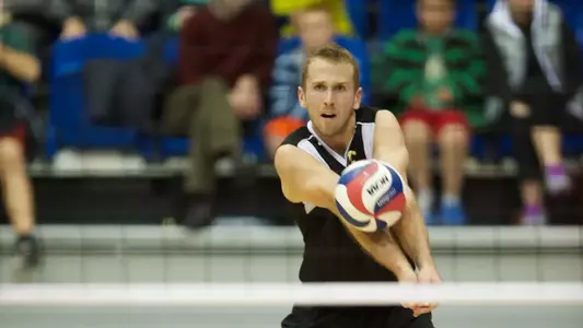 Dalton Ammerman in the MPSF Men's Volleyball match against UC Irvine at the Bren Events Center, Irvine, Calif., Fri., Jan. 25, 2013.