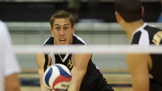 Taylor Crabb in the MPSF Men's Volleyball match against UC Irvine at the Bren Events Center, Irvine, Calif., Fri., Jan. 25, 2013.