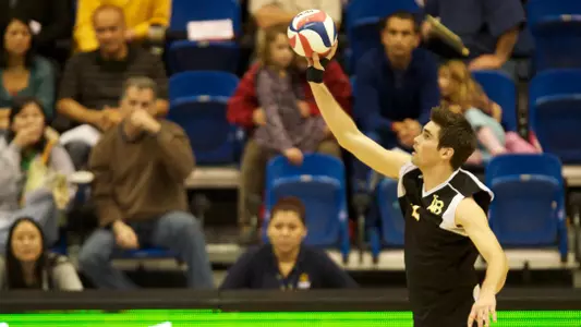 Jeff Ornee in the MPSF Men's Volleyball match against UC Irvine at the Bren Events Center, Irvine, Calif., Fri., Jan. 25, 2013.