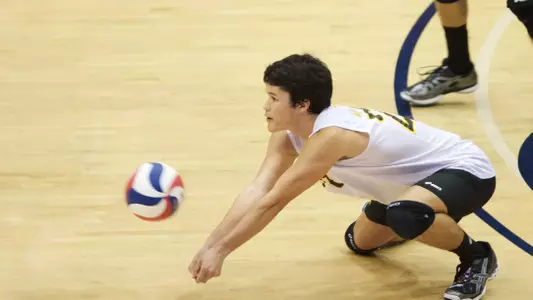 Andrew Sato in the MPSF Men's Volleyball match against UC Irvine at the Bren Events Center, Irvine, Calif., Fri., Jan. 25, 2013.