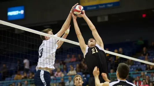 Connor Olbright in the MPSF Men's Volleyball match against UC Irvine at the Bren Events Center, Irvine, Calif., Fri., Jan. 25, 2013.