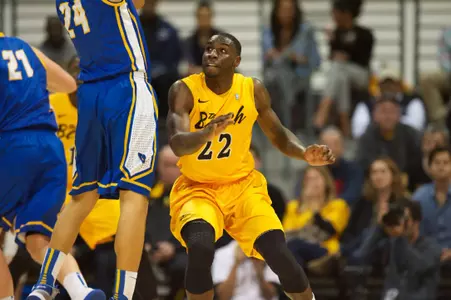 Tony Freeland in the Big West Conference match against U.C. Santa Barbara in the Walter Pyramid, Wed., Jan. 30, 2013