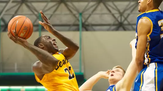 Tony Freeland in the Big West Conference match against U.C. Santa Barbara in the Walter Pyramid, Wed., Jan. 30, 2013