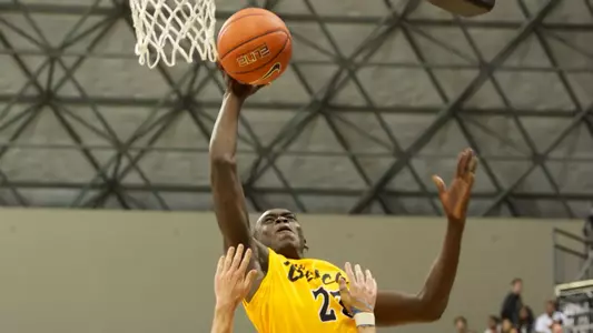 Deng Deng in the Big West Conference match against U.C. Santa Barbara in the Walter Pyramid, Wed., Jan. 30, 2013