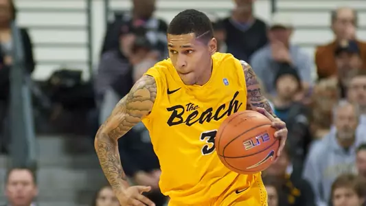 Keala King in the Big West Conference match against Northridge at the Walter Pyramid, Long Beach, Calif., Wed., Jan. 9, 2013.