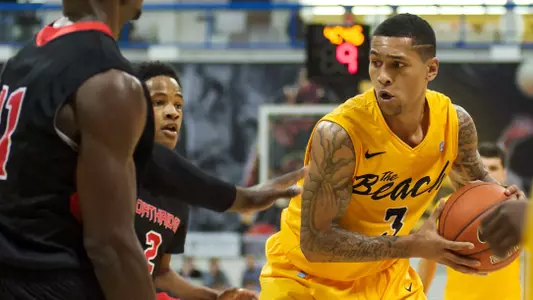 Keala King in the Big West Conference match against Northridge at the Walter Pyramid, Long Beach, Calif., Wed., Jan. 9, 2013.
