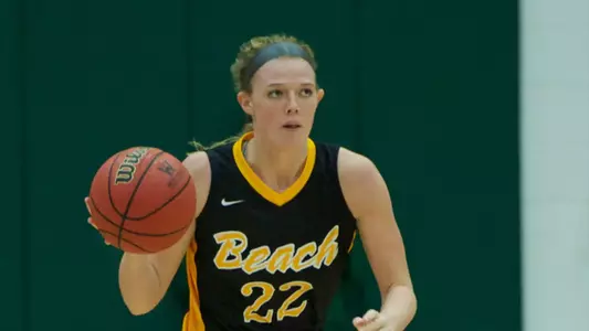 Madison Montgomery is one of five freshmen who will be playing in their first home game at the Walter Pyramid when the 49ers take on LMU this Saturday. (Photo by John Fajardo)