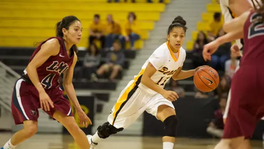 Junior Hallie Meneses was one of four 49ers in double figures as she scored a season-high 15 points in a win over Miami on Tuesday.