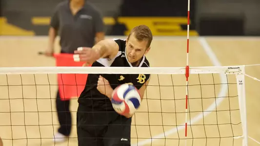 Senior Dalton Ammerman had nine kills and nine digs in a 3-0 exhibition win over Douglas College.