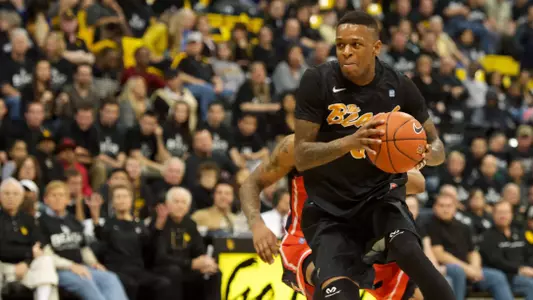 Kris Gulley in the Big West Conference match against Fullerton at the Walter Pyramid, Long Beach, Calif., Wed., Feb. 13, 2013.
