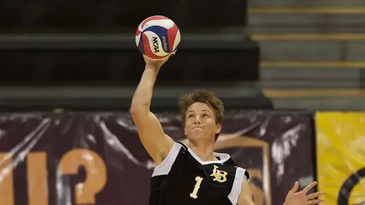 Ryan Windisch in the MPSF Conference match against Stanford at the Walter Pyramid, Long Beach, Calif., Sat., Feb. 16, 2013.