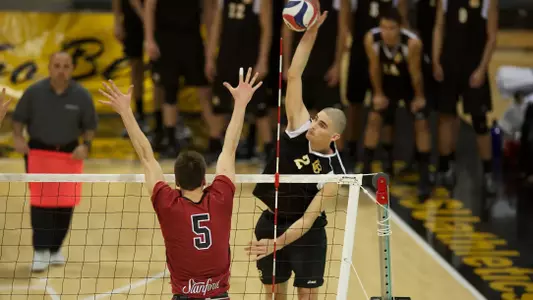 Jeff Ornee in the MPSF Conference match against Stanford at the Walter Pyramid, Long Beach, Calif., Sat., Feb. 16, 2013.
