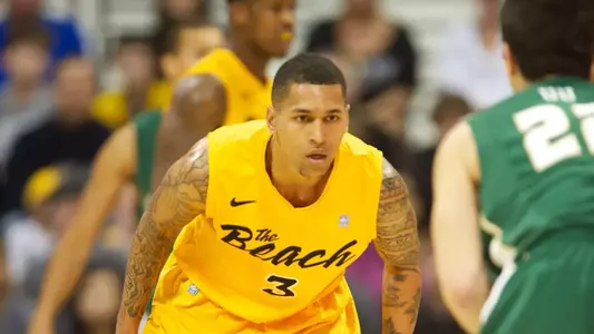 Keala King in the Big West Conference match against Cal Poly at the Walter Pyramid, Long Beach, Calif., Sat., Feb. 2, 2013.