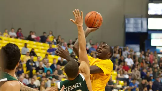 Tony Freeland in the Big West Conference match against Cal Poly at the Walter Pyramid, Long Beach, Calif., Sat., Feb. 2, 2013.