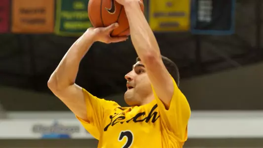 Peter Pappageorge in the Big West Conference match against Cal Poly at the Walter Pyramid, Long Beach, Calif., Sat., Feb. 2, 2013.