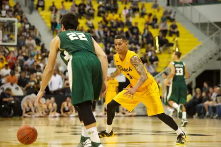 Keala King in the Big West Conference match against Cal Poly at the Walter Pyramid, Long Beach, Calif., Sat., Feb. 2, 2013.