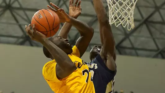 Tony Freeland in the Big West Conference match against U.C. Davis at the Walter Pyramid, Long Beach, Calif., Wed., Feb. 20, 2013