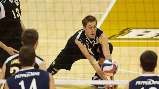 Taylor Crabb in the MPSF Conference match against Pepperdine at the Walter Pyramid, Long Beach, Calif., Wed., Feb. 6, 2013.