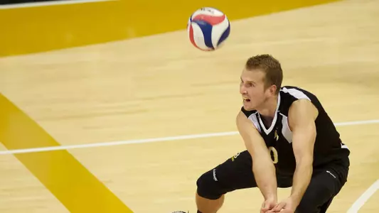 Dalton Ammerman in the MPSF Conference match against Pepperdine at the Walter Pyramid, Long Beach, Calif., Wed., Feb. 6, 2013.