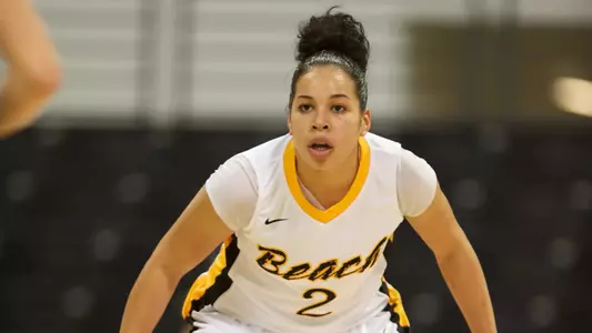 Bianka Balthazar in the Big West Conference match against Hawaii at the Walter Pyramid, Long Beach, Calif., Thurs., Feb. 7, 2013.