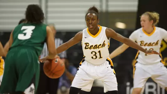 Chantel Dooley in the Big West Conference match against Hawaii at the Walter Pyramid, Long Beach, Calif., Thurs., Feb. 7, 2013.
