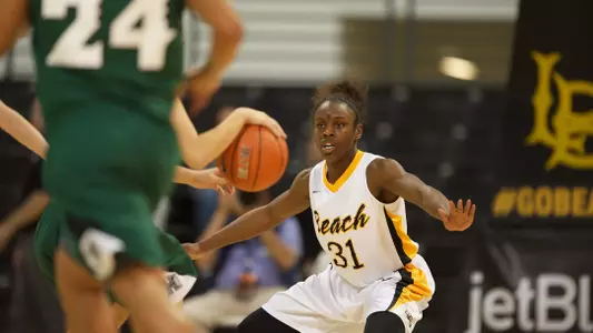 Chantel Dooley in the Big West Conference match against Hawaii at the Walter Pyramid, Long Beach, Calif., Thurs., Feb. 7, 2013.