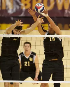 Jeff Ornee Taylor Gregory in the MPSF Conference match against USC at the Walter Pyramid, Fri., Feb. 8, 2013