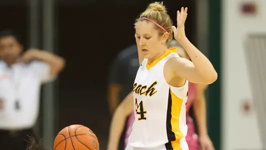Lauren Spargo in the Big West Conference match against  Northridge at the Walter Pyramid, Long Beach, Calif., Sat., Feb. 9, 2013.