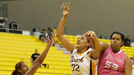 Devin Hudson in the Big West Conference match against  Northridge at the Walter Pyramid, Long Beach, Calif., Sat., Feb. 9, 2013.